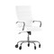 Flash Furniture White LeatherSoft Roller Wheel Executive Chair GO-2286H-WH-RLB-GG - alternate 7